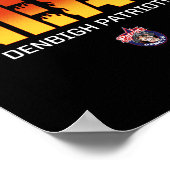 Denbigh Patriots Logo We Bring The Heat HS Poster (Hoek)