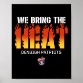 Denbigh Patriots Logo We Bring The Heat HS Poster (Voorkant)