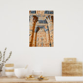 Dendera-tempel, het oude Egypte Poster (Keuken)