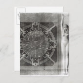 Dendera Zodiac, gegraveerd in 1802 Briefkaart (Voorkant / Achterkant)