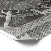 Dendera Zodiac, gegraveerd in 1802 Poster (Hoek)