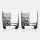Dendritic Agate Stone Pattern Whisky Glas (Links)