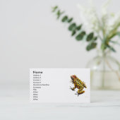 Dendrobates Poison Kikker-kaart Visitekaartje (Staand voorkant)