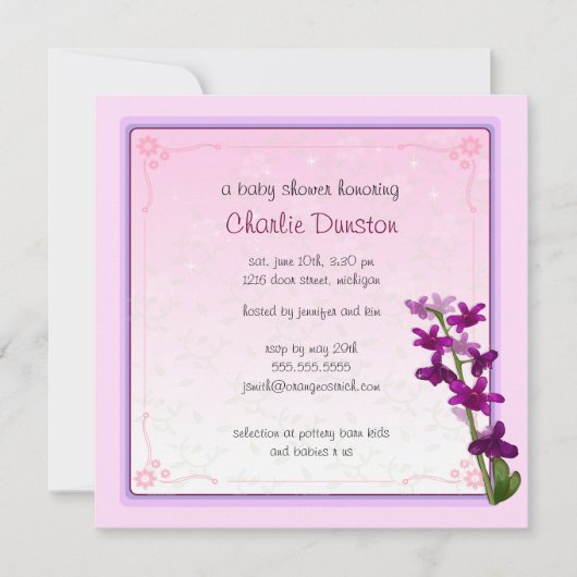 Dendrobium Bloemen Kaart (Voorkant)