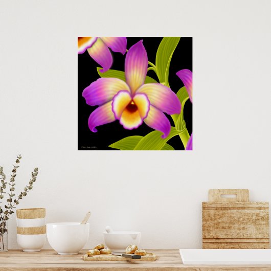 Dendrobium Nobile Orchid Print (Keuken)
