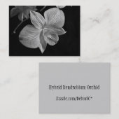 Dendrobium Orchid Blossom ATC-kaart Visitekaartje (Voorkant / Achterkant)
