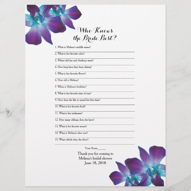 Dendrobium Orchid Bride Best Vrijgezellenfeest Gam (Voorkant)