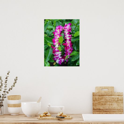 Dendrobium Orchid Lei Poster (Keuken)