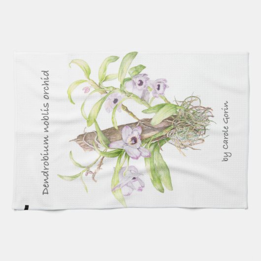 Dendrobium Orchid Theedoek (Horizontaal)