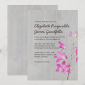 Dendrobium Orchid Wedding Invitations Kaart (Voorkant / Achterkant)