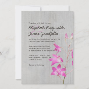  Dendrobium Orchid Wedding Invitations Kaart