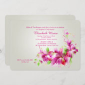 Dendrobium Orchids Invitation Kaart (Voorkant / Achterkant)