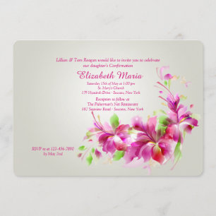 Dendrobium Orchids Invitation Kaart