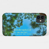 "Dendrophile" betekent aangepaste tekstkleur Case-Mate iPhone Case (Achterkant (horizontaal))
