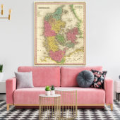 Denemarken 10 canvas afdruk (Insitu (Woonkamer))