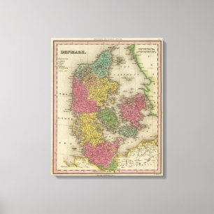 Denemarken 10 canvas afdruk