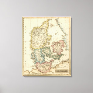 Denemarken 10 canvas afdruk