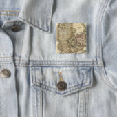 Denemarken 11 vierkante button 5,1 cm (In situ)