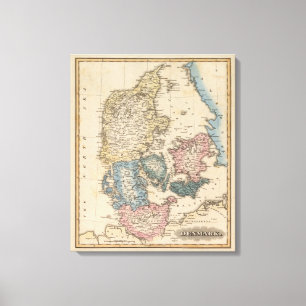 Denemarken 5 canvas afdruk