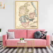 Denemarken 5 canvas afdruk (Insitu (Woonkamer))