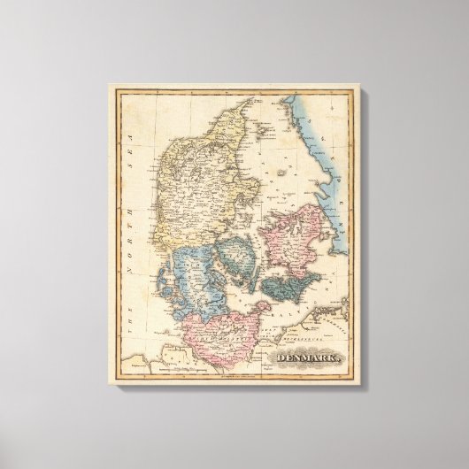 Denemarken 5 canvas afdruk (Voorkant)