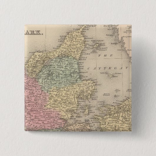 Denemarken 5 vierkante button 5,1 cm (Voorkant)