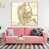 Denemarken 7 canvas afdruk (Insitu (Woonkamer))