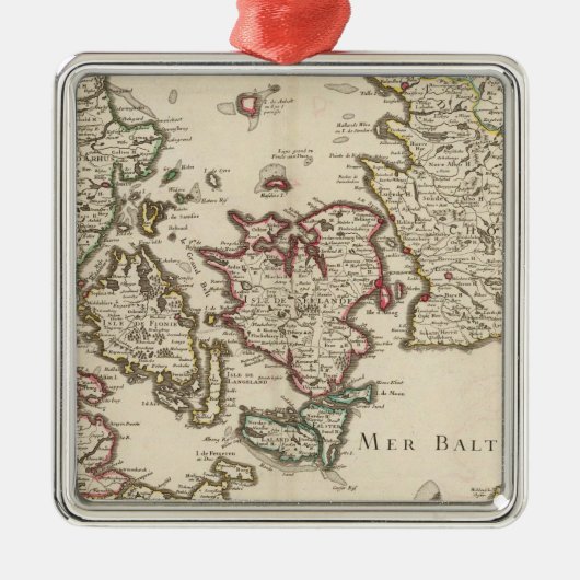 Denemarken 7 metalen ornament (Voorkant)