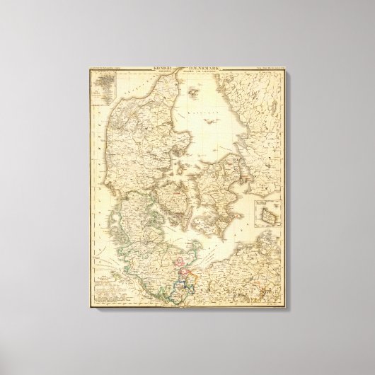 Denemarken 8 canvas afdruk (Voorkant)