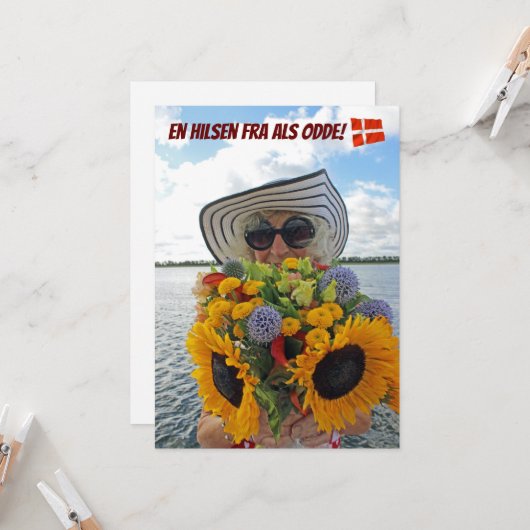 Denemarken, Als Odde Wenskaart! Kaart (Voorkant / Achterkant in situ)