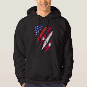 Denemarken Amerikaanse vlag Patriot Heritage M Hoodie