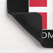 Denemarken Badminton Team Deense atleet Den Flag P Muismat (Hoek)
