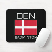 Denemarken Badminton Team Deense atleet Den Flag P Muismat (Met muis)