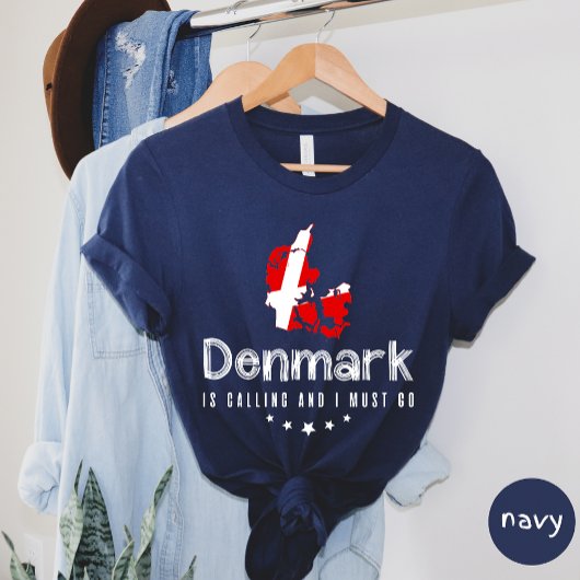 Denemarken belt en ik moet naar T-shirt. T-shirt