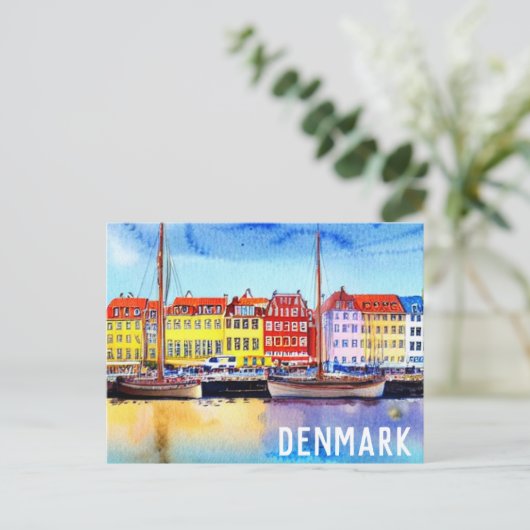 Denemarken, Briefkaart Nyhavn 2 (Staand voorkant)