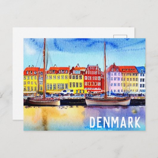 Denemarken, Briefkaart Nyhavn 2 (Voorkant / Achterkant)