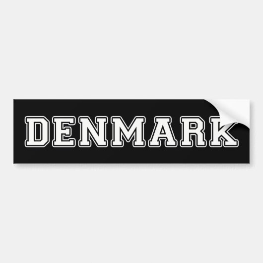 Denemarken Bumpersticker (Voorkant)