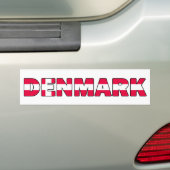 Denemarken Bumpersticker (Op auto)