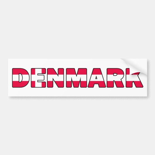 Denemarken Bumpersticker (Voorkant)