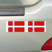 Denemarken Bumpersticker (Op auto)