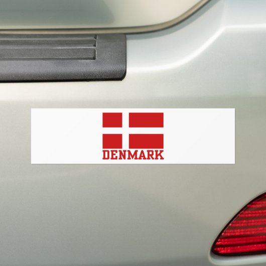 Denemarken Bumpersticker (Op auto)
