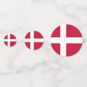 Denemarken Confetti, feest, Deense vlag Confetti (Voorkanten)