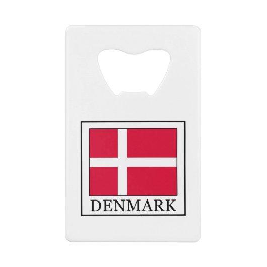 Denemarken Creditkaart Flessenopener (Voorkant)