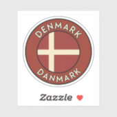 Denemarken Danmark  Sticker (Vel)