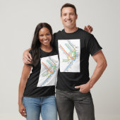 Denemarken  Danmark  Treinkaart T-shirt (Unisex)