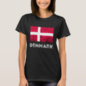 Denemarken Dannebrog Deense vlag Dansk Roots Denem T-shirt (Voorkant)