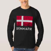 Denemarken Dannebrog Deense vlag Dansk Roots Denem T-shirt (Voorkant)