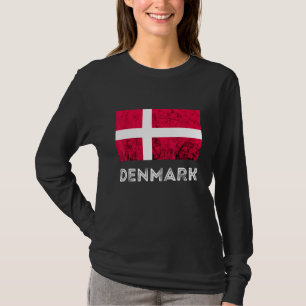 Denemarken Dannebrog Deense vlag Dansk Roots Denem T-shirt