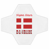Denemarken Dannebrog Rood Gepersonaliseerde Naam Voetbal (Enkel)