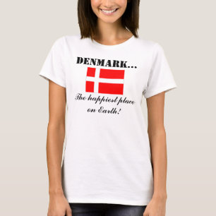 Denemarken, de gelukkigste plaats op aarde t-shirt
